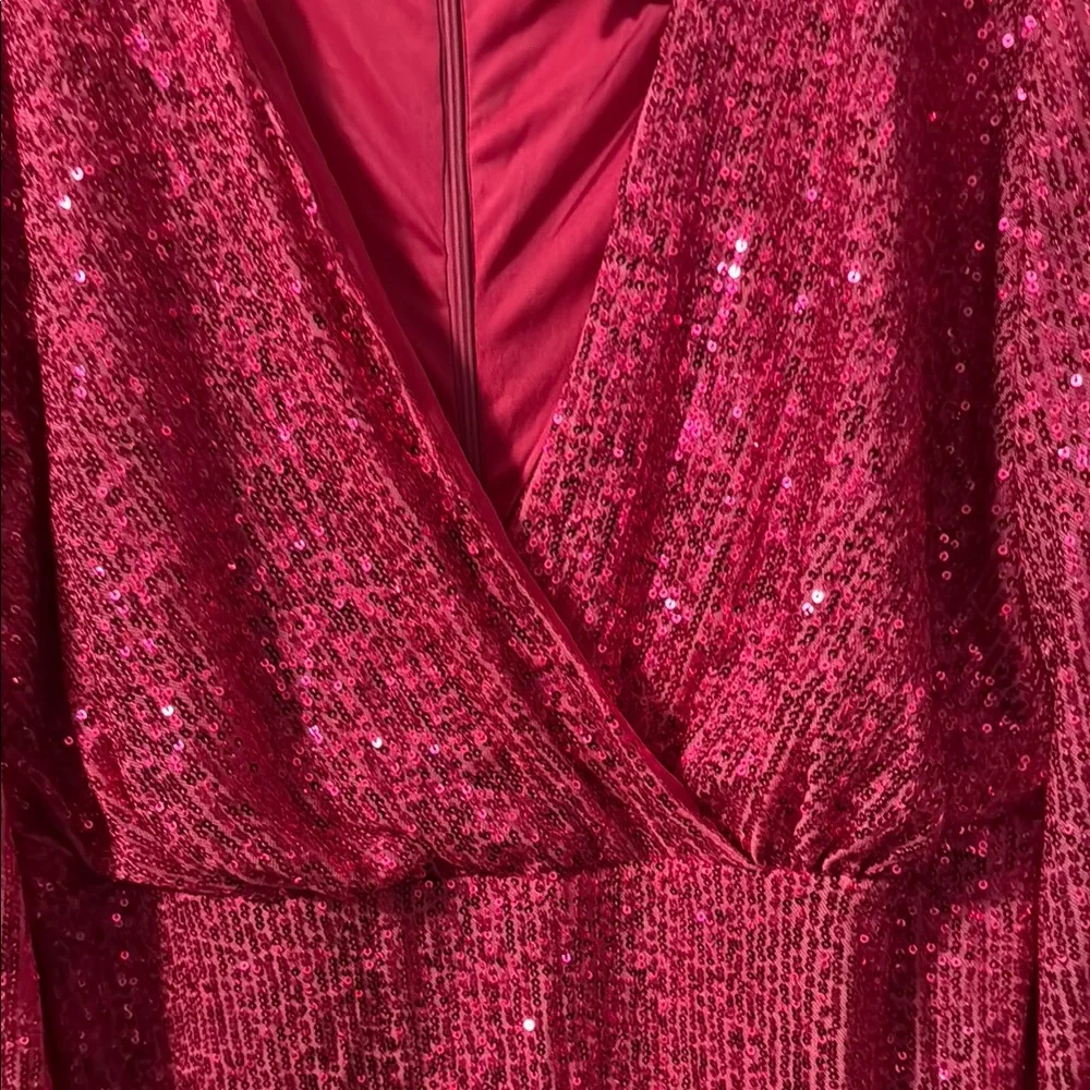 Pink Sequin Dress - Picture 3 of 4